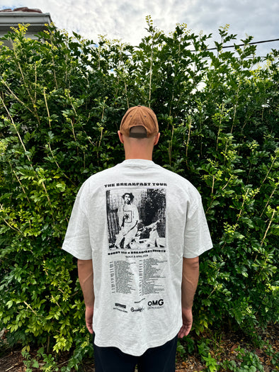 Bobby Alu x Breakfast Shirts Tour Tee (black print)