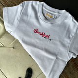 Girls baby crop ‘breakfast’ only