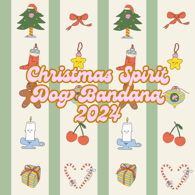 Christmas Spirit Matching Dog Bandana- PRESALE