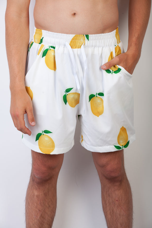 White Lemon Breakfast Shirt Shorts