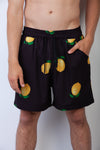 Black Lemon Breakfast Shirt Shorts