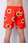Orange Sunflower Breakfast Shirt Shorts
