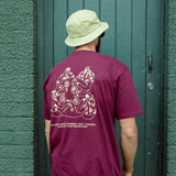 EST AGES AGO - BURGUNDY - BREAKFAST SHIRT TEE